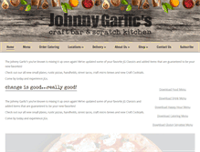 Tablet Screenshot of johnnygarlics.com